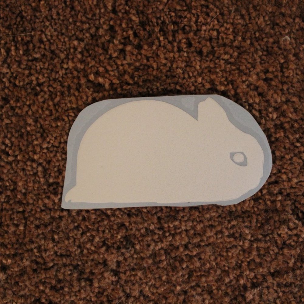 Dwarf Hotot Rabbit Breed Decal
